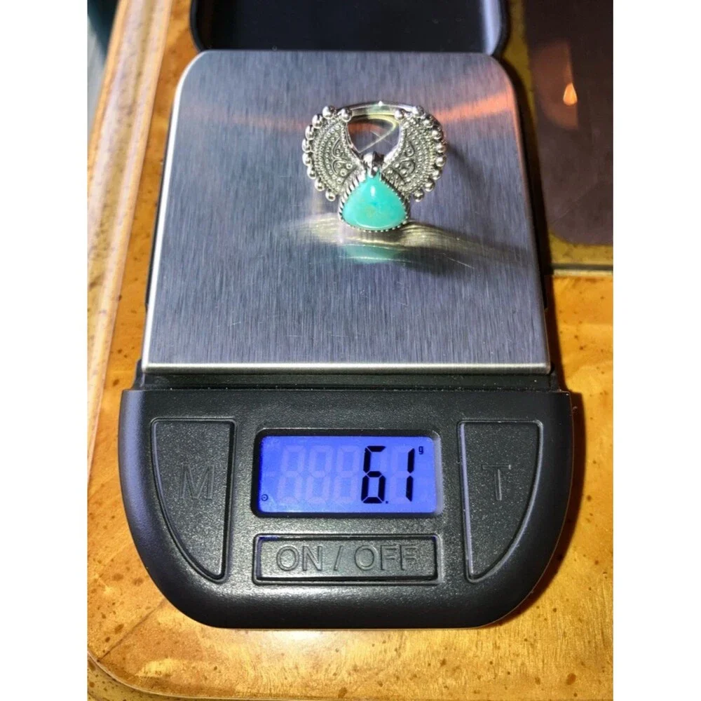 Royston Turquoise Sterling Silver Ring Size 8